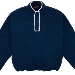 Parke Navy Blue Fleece Pullover